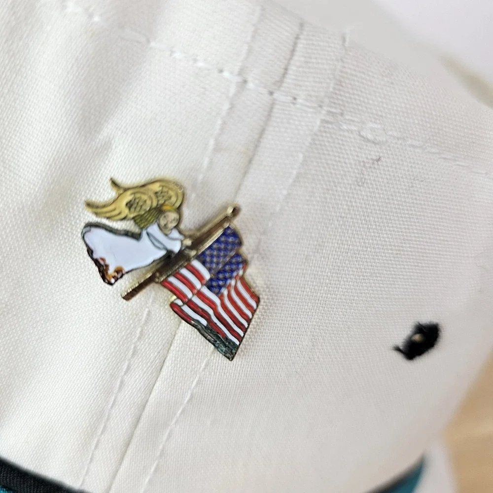 Al Gionfriddo Brooklyn Dodger Baseball‎ Player Autographed Bucket Hat Signed Pin